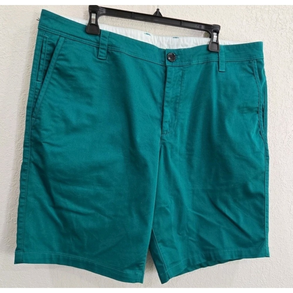 ARMANI EXCHANGE Men's Bermuda Solid Stretch Twill Short, Deep Lake, Size-38  $90